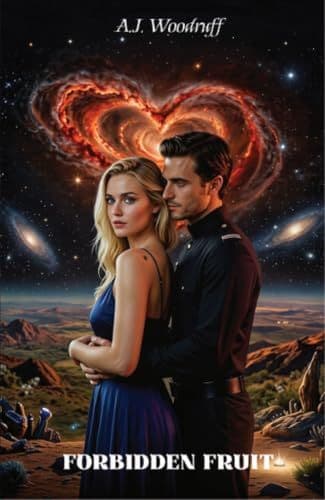 STARDUST LOVE & BETRAYAL: PART ONE FORBIDDEN FRUIT: A Sci-Fi Spy Polyamorous Love Story by AJ Woodruff book cover
